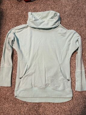 lululemon Cowl Neck Mint Green Pullover
